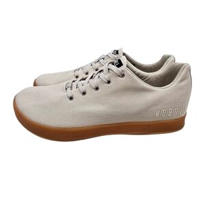 NOBULL Ivory Gum Canvas Trainers Gym Workout Shoes, Men's Size 10 / Women's 11.5